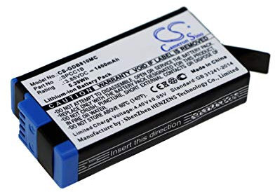 Battery compatible with GoPro Max part numbers: SPCC1B