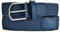 MASADA Stoffgürtel - Dehnbarer Stretch-Gürtel für Damen und Herren 3,2 cm breit elastisch 100-110 cm lang - Dunkelblau