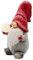 Wichtelstube-Kollektion XL Wichtel Figuren rot Weihnachten 42cm mit LED Kugel Weihnachtsdeko aussen Weihnachtswichtel für den Garten