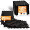 NEOLYMP Bodenschutzmatte Fitness 10 x 8 Stück (80 Matten), extra dicker und robuster Naturkautschuk - Puzzlematte Fitness, Gymnastikmatte, Sportmatte, Fitnessmatte