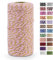 LEREATI Kordel Golden und Rosa Bindfaden 2mm x 100m Baumwollfaden Bäckergarn Küchengarn Bastelschnur Paketschnur Dekokordel für DIY Kunstgewerbe Gartenarbeit Geschenke Verpacken Weihnachten