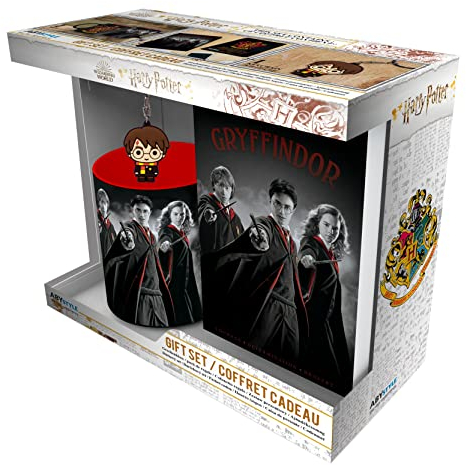 Harry Potter Hogwarts Gift Set Mug + Keyring + Notebook