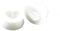 KnSam 2pcs Piercing Ohr Plug Silikon, Weiß Tunnel Ohr Plug 4mm Herz Ohrstecker Set Rock für Unisex