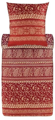 Bassetti Trendy Bettwäsche-Set aus 100% Baumwolle, Bedruckt, FEBE R1, Einzelbett