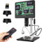 Andonstar AD249S-M HDMI Digitalmikroskop 2000x Mit Endoskop, 2160P UHD Videoaufnahme 10,1 Zoll LCD, Löten Elektronisches Mikroskop, Münze Biologisches, 3 Objektiv, Windows