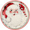 Mud Pie Weihnachtsmann-Salat-Teller Weihnachtsteller, Zuckerstange, 20,3 cm Durchmesser