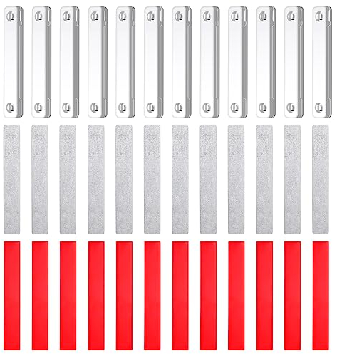 CENPEK 12 magnetische Fenstergitter, stanzfreie Universal-Befestigungsklammern für Netzvorhänge, Türvorhänge, Insektennetz (weiß)