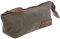 LECONI Stiftemappe Federtasche Mäppchen für Stifte Federmappe Utensilientasche Stifteetui Damen + Herren Canvas Leder 22x8x4cm grün LE9026-C
