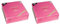 50 Stück Premium Qualität Bettwäsche Gefühl Servietten ROYAL Collection 1/4-Falz 40 cm x 40 cm pink fuchsia Fuss (Packung mit 2)