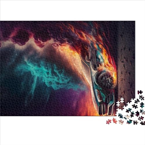 1000 Teile Puzzle Spiel Fast and Furious Holzpuzzle Puzzles für Erwachsene 1000 Teile Paarspiele Puzzle Geburtstag 1000 Stück (75x50cm)