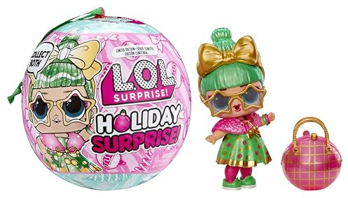 L.O.L. Surprise! Holiday Surprise - Lametta - mit Einer Sammlerpuppe, 8 Überraschungen, Sammlerpuppen zum Thema Urlaub, Limitierte Auflage, Geschenk für Mädchen ab 3 Jahren
