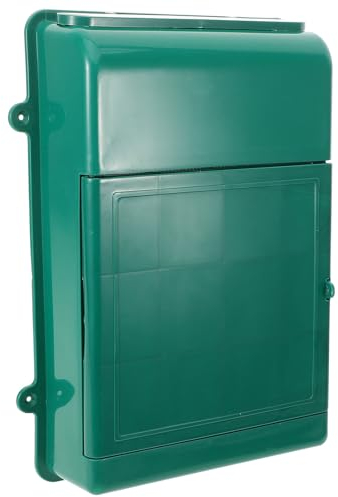 Milisten Wandmontierter Briefkasten Aus Regenfeste Postbox Für Außenbereich Leicht Und Platzsparend Für Familien Büros Und Gärten Ansprechendem Design Ohne Schriftzug