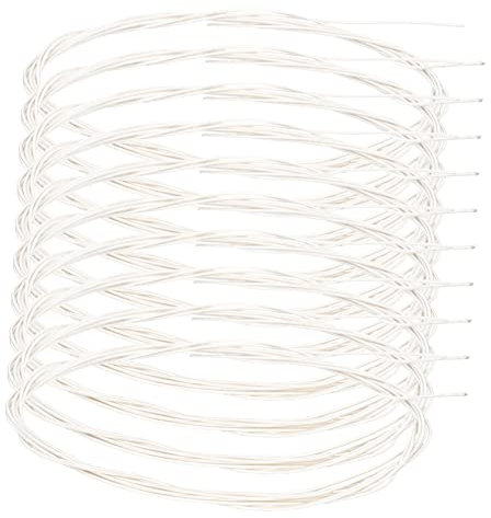 Hoement 10 Stück Saiten Langlebige Oud-teile Oud-instrument Plattenspieler-ausrichtungswerkzeug Werkzeug Zum Bespannen Von Gitarren Instrumententeile Oud-zubehör Oud-versorgung Weiß Nylon