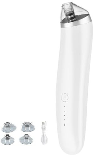 Vacú aspiradora de aspirador de Blackhead 3 modos USB Carga USB Vacú de remover Blackhead con 4 cabezales de succión Limpiador de extracto de poro facial eléctrico para mujeres y hombres es
