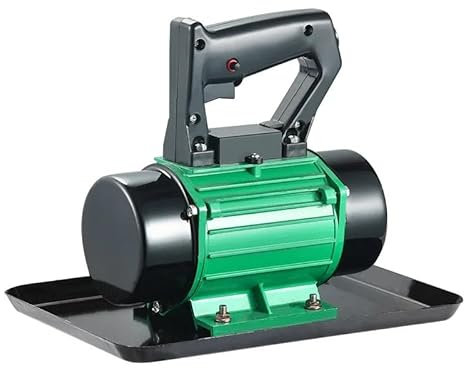 QZCX Kleiner Hand-Betonrüttler, hohe Effizienz, Zement-Kellenrüttler, tragbarer Zementpolierer, 220/380-Vibrationsmaschine tragbare Desktop-Maschine(Pink)