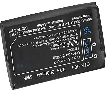 Rankomu Batterie de rechange pour Nint-endo3DS 2000 mAh Li-ion rechargeable, remplacement pour Ninten-do 3DS, batterie haute capacité, compatible avec Nin-tendo 3DS