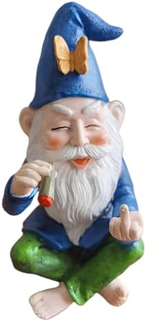 iSpchen Nain de Jardin Décoratif pour L'extérieur, Nain Jardin Créatif Statue Nain de Jardin Exterieur Amusante Figurine de Nain Décoration de Figurine de Jardin Décoration de Jardin de Pelouse