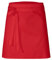 DESERMO Premium Schürze 50x80cm (LxB) | Hochwertige Kochschürze-Damen-Herren aus Baumwollmischung | Bequeme Kellnerschürze schützt bei Kochen, Backen | Vorbinder-Stoffgewicht 220g/m² (Rot)