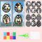 Yootiko Fensterbilder Ostern,Oster Fensterbilder Basteln Ostern Basteln Kinder Bastelvorlagen Fensterbilder Ostereier DIY Bastelset Ostern Kinder Geschenk für Mädchen Jungen Frühling Ostern Party