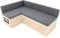 L-förmiges Schlafsofa für Wohnmobile, Kissen, 1800 x 1200 mm, Stauraum unter der Bank, 2 Netze, vielseitige Fahrzeugkompatibilität, Birkenholz, 8 cm dicke Matratze, waschbare Bezüge, Befestigungsset