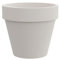 Tera Vaso grande in resina STANDARD ONE, vaso per esterno ed interno, tecnica rotazionale, vasi per piante e alberi, resistente ai raggi uv, resistente al gelo, (BIANCO, 40 CM)