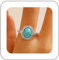 Inilbran Boho Türkis Fingerring Vintage Türkis Wickelring Offener Ring Blau Türkis Offener Knöchelring Türkis Verstellbarer Stapelring Schmuck Für Frauen