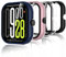 Bigqin 4 Pezzi Custodia Protettiva Compatibile con Xiaomi Redmi Watch 5, Custodia Rigida per PC con Proteggi Schermo, Custodia HD con Vetro Temperato - Trasparente Nero Blu Rosa