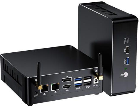 Mavsloly Mini PC avec Core i9-12900H (14 cœurs jusqu'à 5,0 GHz), 64Go de RAM 1To PCIE 4.0 SSD Ordinateur de Bureau, Dual LAN, Wi-FI 6e, 1*DP, 1*HDMI, 1*Type-C Triple Display, 8K, VESA, Windows 11 Pro