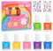 wakaniya Juego de esmaltes de uñas infantiles para niñas, 7 colores a base de agua, con pegatinas de diamantes, sin olor, para niños pequeños