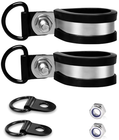 Lot de 2 colliers de serrage antidérapants pour débroussailleuse - Pour tiges de débroussailleuse de 28 à 32 mm, tubes de débroussailleuse, barres et tiges - Pour une utilisation avec sangle de