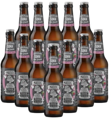 Maeloc Galician Strawberry Spanish Cider 330ml Bottles - 4.0% ABV (12 Pack)