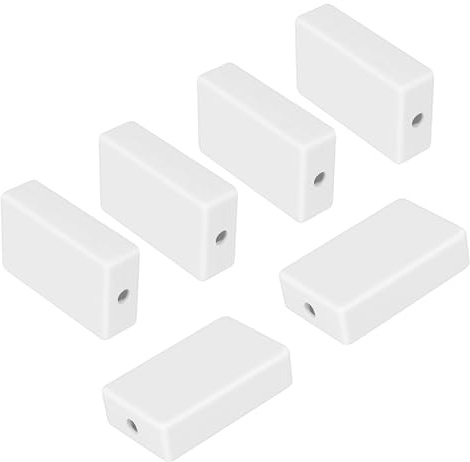 Newyuan 6Pcs Junction Box, ABS Electrical Box Small Waterproof Electric Project Case for Electronics PCB Case,Electronic Hobby Box (White)