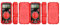 Multimetro digitale SZ308 AC/DC Voltmetro Amperometro 1999 conteggi Tester quadrato LCD HFE Triodo Buzzer Multimetro Strumento di prova(Pink)
