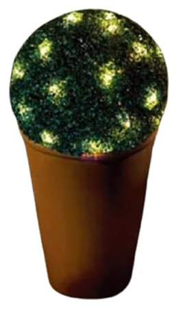 Kmxo 20 LED Solar Powered Topiary Ball – Hanging Garden Light Ornament for Outdoor Décor – Decorative Solar Light with Warm Glow for Patio, Fence, Porch, Yard, or Balcony