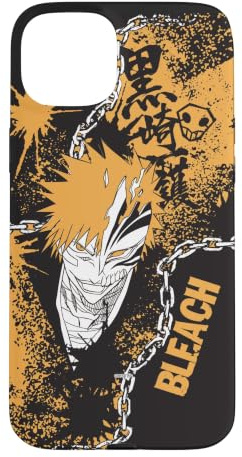 Bleach Ichigo Hollow Mask Splatter Graffiti Anime Case for iPhone 15 Plus