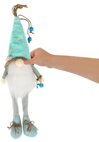 MUSISALY Sommer Strand GNOME Puppe mit Muschel Hut, Plüsch Deko Figur | Niedliche Tischdekoration für Schrank oder Regal, Robustes Material, als Geschenk