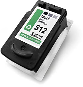 1x Eurotone Patrone kompatibel für Canon MX 320 330 340 350 360 410 420 ersetzt PG512 BK