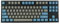 Leopold FC750R PD 87keys High End Mechanische Tastatur MX Cherry Switch 1,5 mm PBT (Grau/Blau, Schwarzer Schalter)