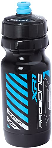 Raceone Borracce per Bicicletta Unisex Adulto, Nero/Blu, Unica