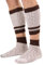 Trachtensocken Loferl Socken – Lederhosen Socken – Stricksocken & Trachtenstrümpfe 2-teilig Füßlinge & Wadenwärmer (Natur/Braun 39-42)