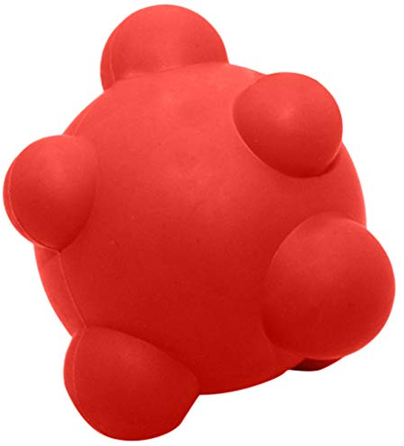 Yowablo Katzenspielzeug Ball Hundespielzeug Hundeball Katzenball Hunde Kauspielzeug Saugnapf Hund Zahnb?ste Spielzeug Snackball Hund Frisbee Katzen (7cm,Rot)