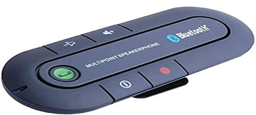 LEOFLA Kit Vivavoce Bluetooth Per Auto Con Speaker E Microfono Per Cellulare