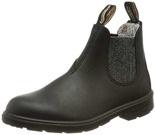 Blundstone Kids Series, Stivali Unisex - Adulto, Glitter nero/argento, 35 EU