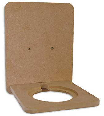 Holzura Regal für Musikbox zum selber bauen und bemalen, Wandregal für Toniebox, Halterung Rohling für Ladestation, zum selber lackieren, 10mm MDF DIY Bausatz