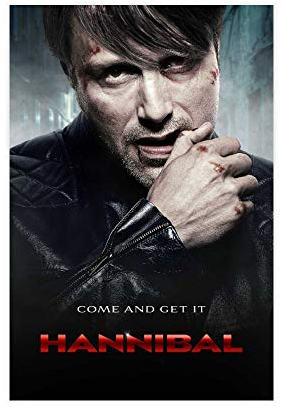 TV Hannibal 6 Leinwand-Poster, Wandkunst, Deko, Bild, Gemälde für Wohnzimmer, Schlafzimmer, Dekoration, 30 x 45 cm, ohne Rahmen