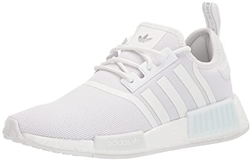 adidas Damen NMD_r1 Sneaker, Weiß Weiß Silbermetallic, 41 EU