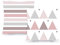 Decoratea Kissenbezüge 50 x 50 cm, dekorative Kissenbezüge (2 Stück) für Sofa, Bett, Stuhl, Wohnzimmer, Schlafzimmer, weiche Baumwolle, modern und mit unsichtbarem Reißverschluss (Nordic Pink)