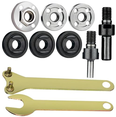 Motcoda electric drill conversion angle grinder connecting rod cutting wheel wrench angle grinder wrench wrench angle grinder electric drill conversion connecting rod 10mm/10mm 6mm/10m 8-piece set