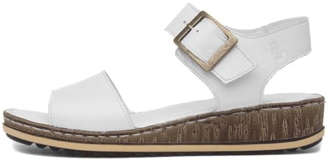 Hush Puppies Damen Ellie Keilsandale, weiß, 41 EU