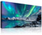 hyidecorart Leinwandbilder Nordlicht Groß Schlafzimmer, Modern Bilder mit Rahmen für Wohnzimmer Natur Wanddeko Grün Polarlicht Landschaft Kunstdruck Deko Zimmer Büro Flur Wohnung